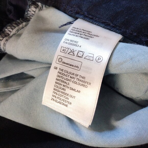 NWT H&M sz 14 dark blue wash skinny jeans - Picture 4 of 7